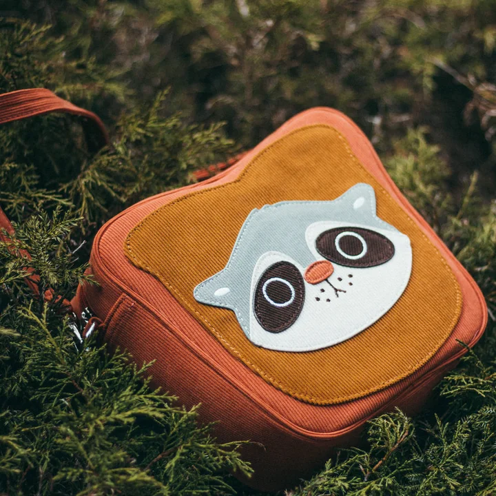 Raccoon corduroy bag